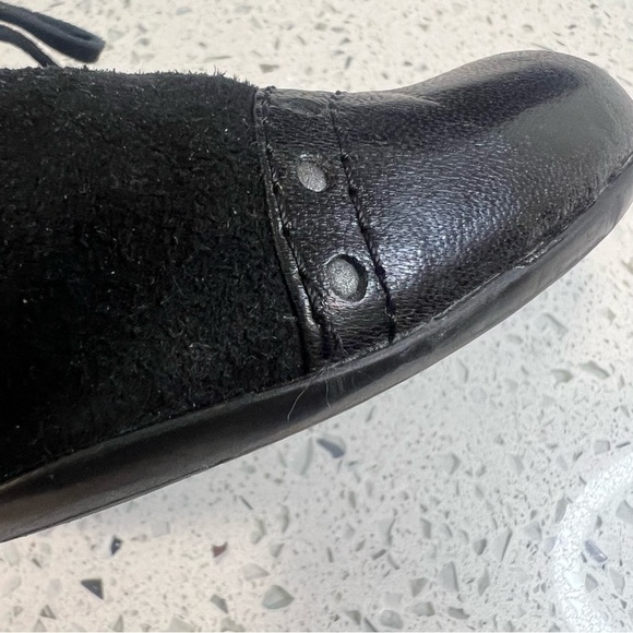 NATURALIZER N5 Comfort Annabelle Leather & Suede Black Pumps 3" Heels Slip On - Picture 10 of 12